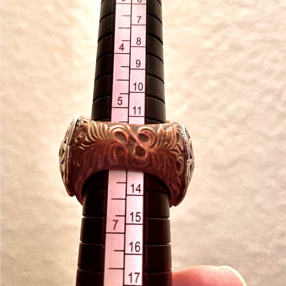 Powerful Pitango Copper Ring- Soladite Gemstone C… - image 8